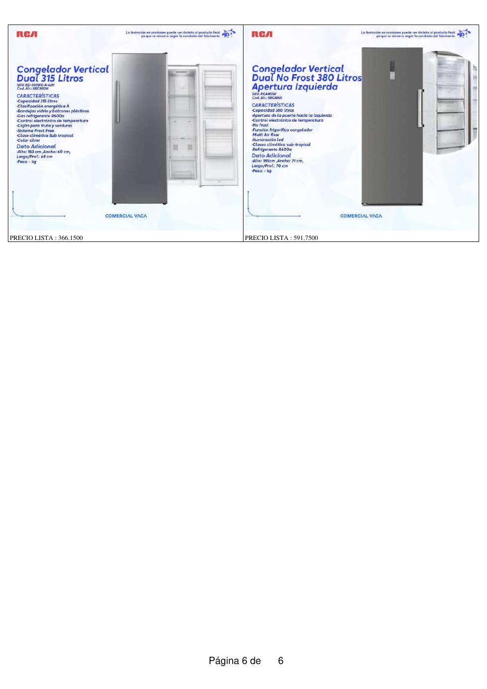 Congelador Dual 167 litros Tapa Vidrio