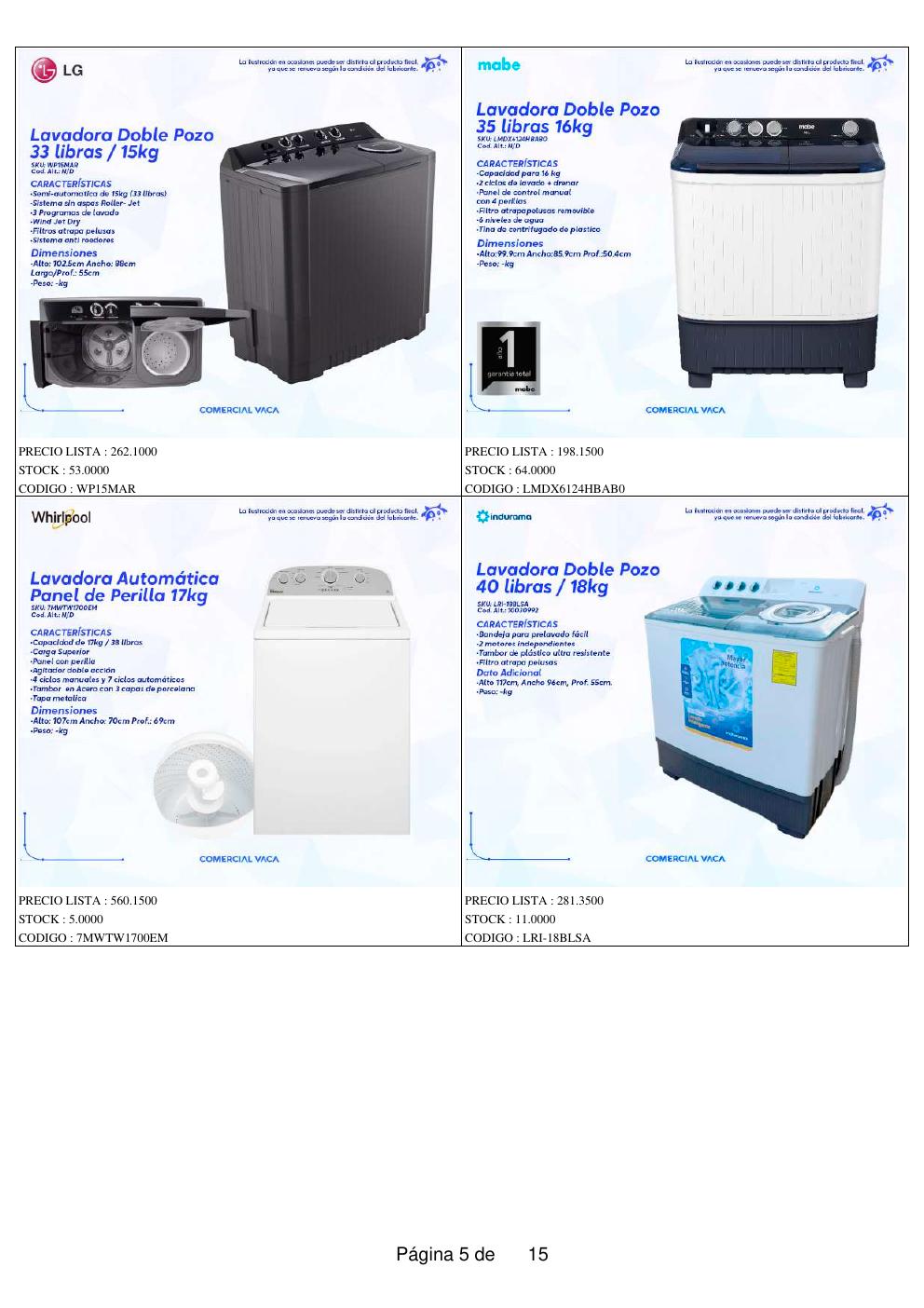 Lavadora Digital 40 libras 18kg