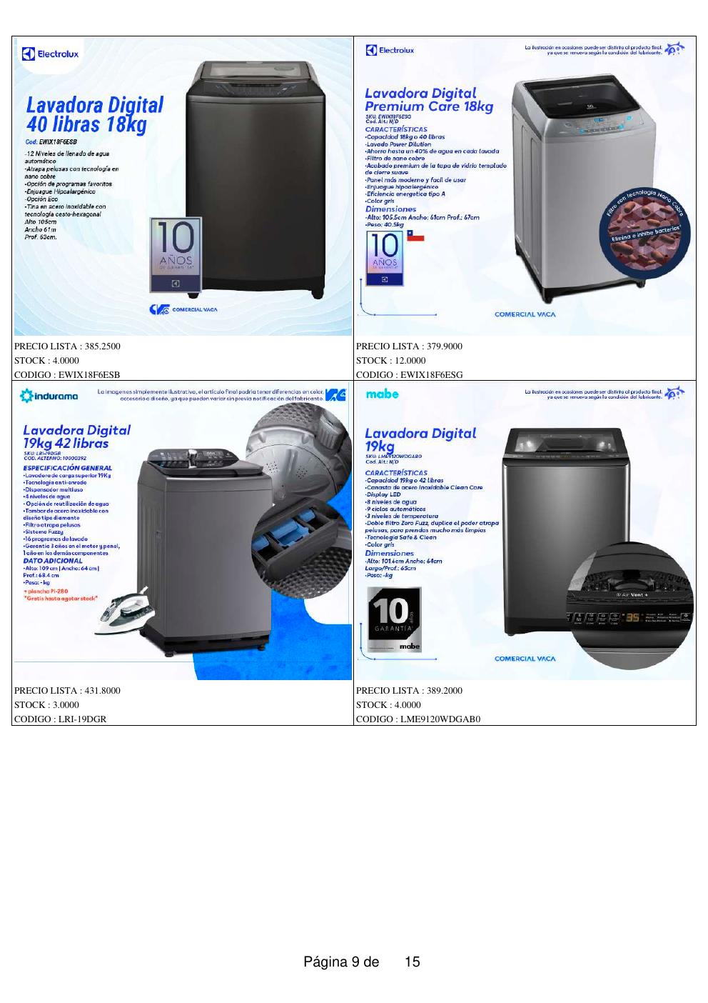 Lavadora Digital Premium Care 16kg