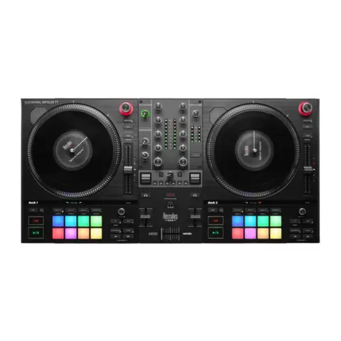 Controlador DJ doble plato motorizado HERCULES INPULSE T7
