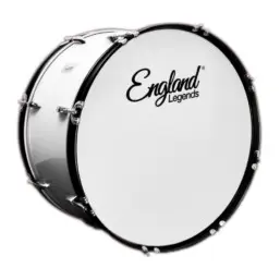 Bombo para Marcha 26" COLOR BLANCO ENGLAND LEGENDS