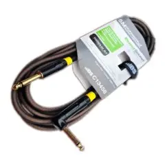 Cable de Audio 5M Plug 1/4 a Plug 1/4 en L