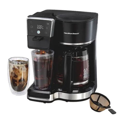 Cafetera programable Hamilton Beach bidireccional para café frío/caliente