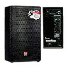 Caja Amplificada Clase H 15" 450 Watts RMS Caja de Madera