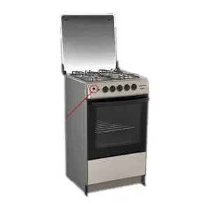 Cocina Ecoline Noelia Inoxidable 21" 4 Quemadores