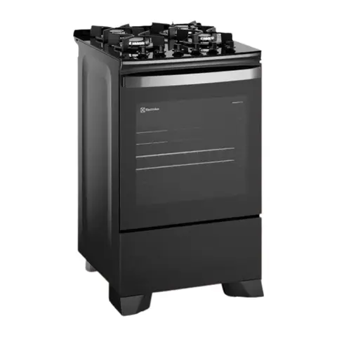 Cocina Electrolux Experience 4 Quemadores PerfectCook con VaporBake Negra