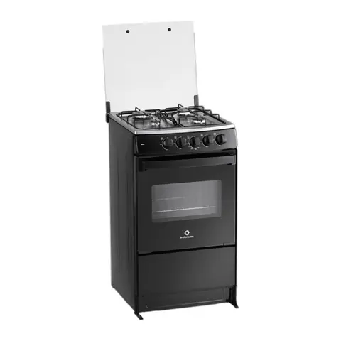 COCINA INDURAMA BARI SPAZIO PLUS 4 QUEMADORES NEGRO