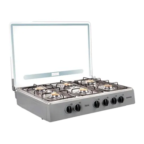 Cocineta Ecoline Ragazza II C/T Silver 6 Quemadores