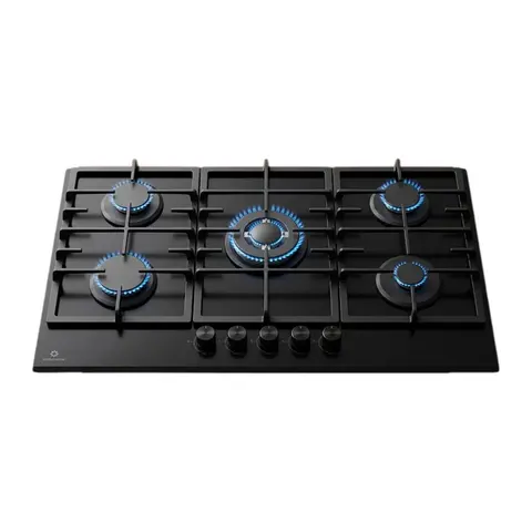 Encimera Indurama 5 Quemadores Vidrio Templado 90 cm (EGI-905VDNG)