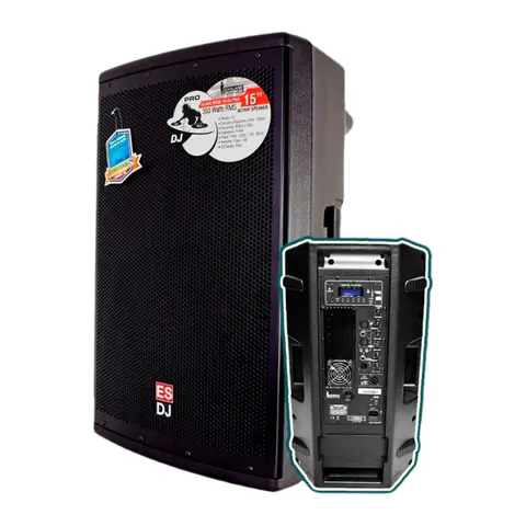 Caja Amplificada 15 Pulg 350W RMS Serie Big Boss