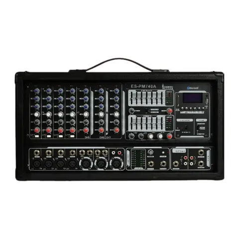 Mezclador Amplificado 7 entradas 500W ENGLAND SOUND ES-PM740A