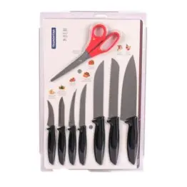 Juego de Cuchillo Tramontina 8 piezas mango negro (29899/438)