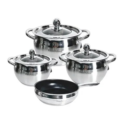 Juego Ollas Haus Roland Acero INOX 7 PZS (HR1771)