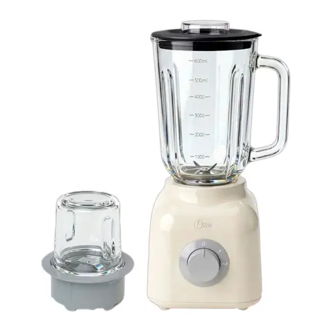 Licuadora E-Life 2EN1 Crema 400W