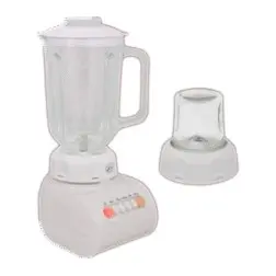 Licuadora E-Life Blanca 4 Vel. Vaso de Vidrio