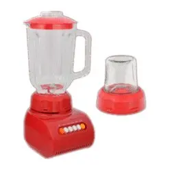 Licuadora E-Life Roja 4 Vel. Vaso de Vidrio