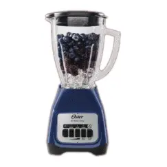 Licuadora Oster Azul 2 Velocidades Mas Pulso y Vaso de Vidrio