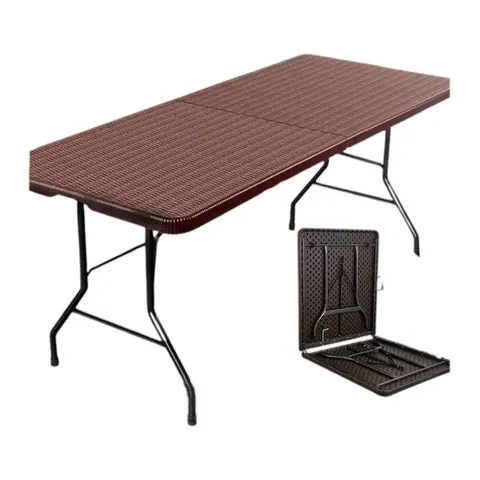 Mesa plegable ratan café