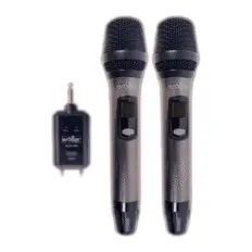 Microfono Inalambrico Doble UHF Grober