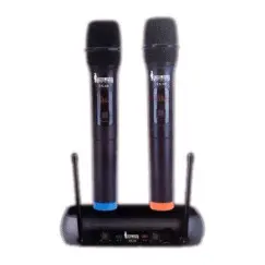 Micrófono Inalámbrico UHF 2 Canales de Mano Frecuencia Fija England Sound