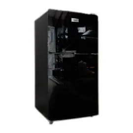 Minibar Walker Doble Puerta 108 Litros Vidrio Negro