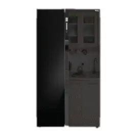 Refrigerador Side By Side TCL 650 Litros Color Negro