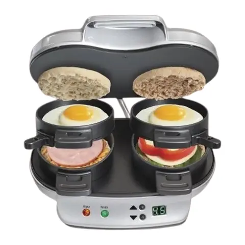 Sandwichera doble para desayuno Hamilton Beach