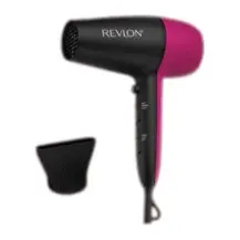 Secadora Revlon 1875W Perfect Match Color Negro Fuccia