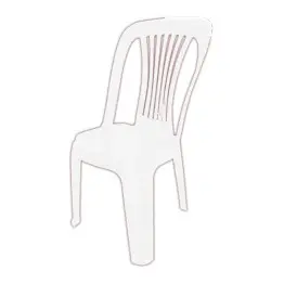 Silla Katania Blanca S/Brazo