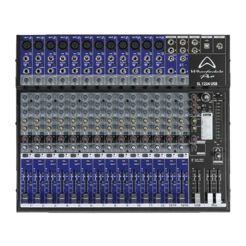 Mezclador Analógico 14 canales WHARFEDALE SL1224USB