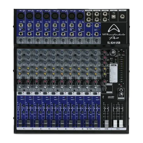 Mezclador Analógico 12 canales WHARFEDALE SL824USB