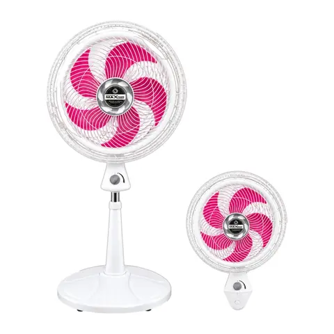 VENTILADOR 2 EN 1 MAX POWER 18″ BLANCO/FUCSIA