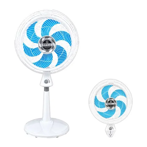 VENTILADOR 2 EN 1 MAX POWER 18″ BLANCO/TURQUESA