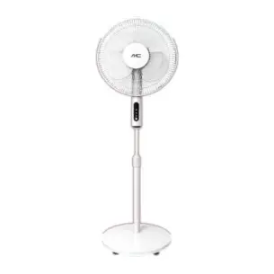 Ventilador SMC Pedestal 16" Blanco control remoto (SMCVN16PB5)