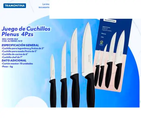 Juego de Cuchillos Plenus 4Pzs