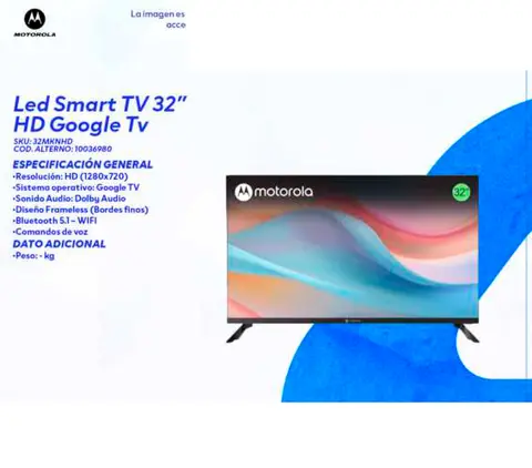 Led Smart TV 32" HD Google Tv (Motorola 32MKNHD)