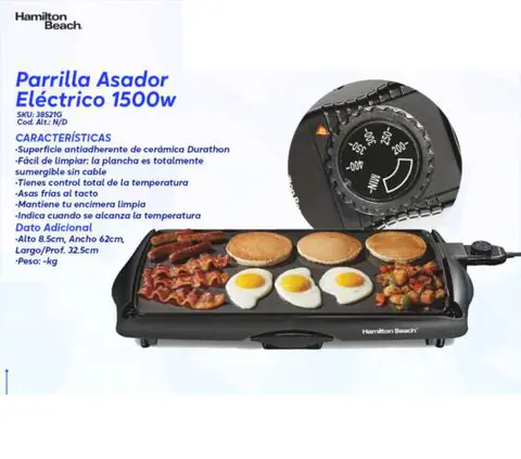 Parrilla Asador Eléctrico 1500w
