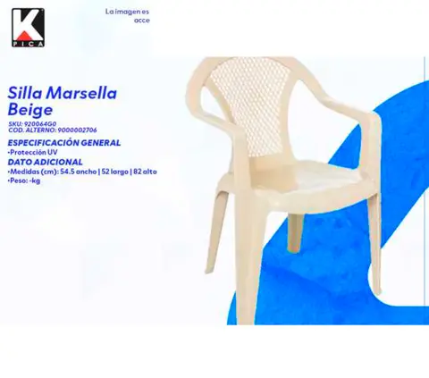 Silla Marsella Beige