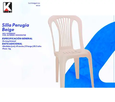 Silla Perugia Beige