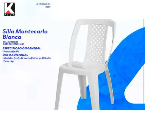 Silla Montecarlo Blanca