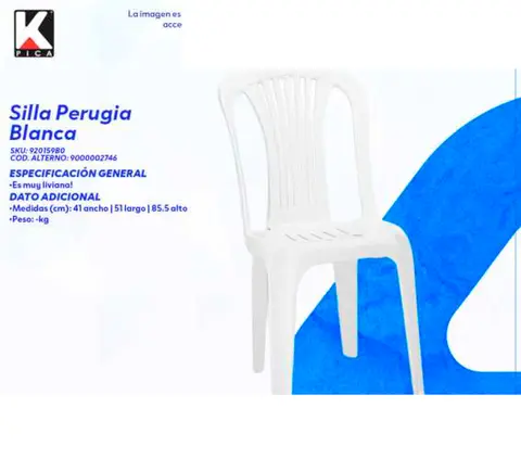 Silla Perugia Blanca
