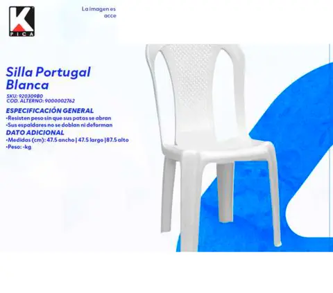 Silla Portugal Blanca