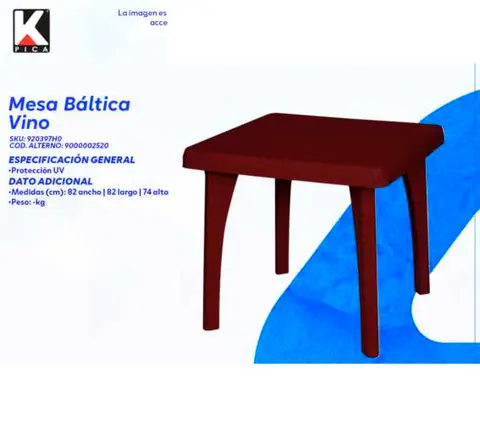 Mesa Báltica Vino