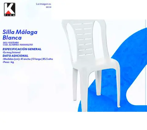 Silla Málaga Blanca