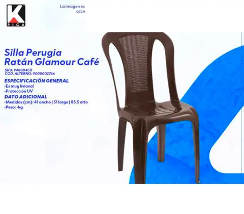 Silla Perugia Ratán Glamour Café