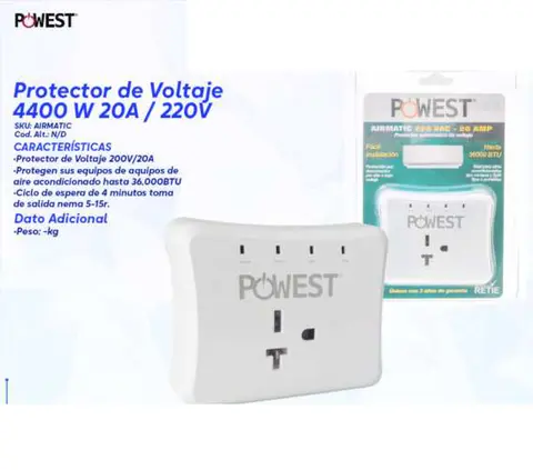 Protector de Voltaje 4400 W 20A / 220V