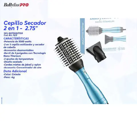 Cepillo Secador 2 en 1 - 2.75"