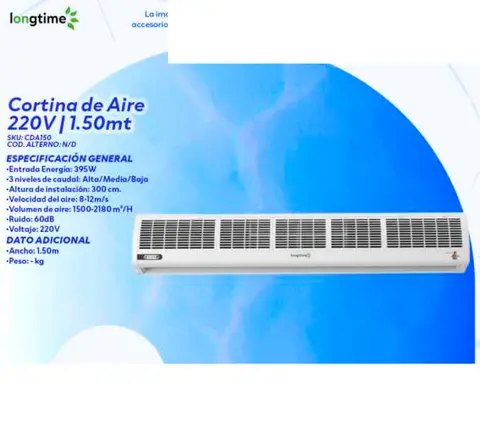 Cortina de Aire 220V | 1.50mt