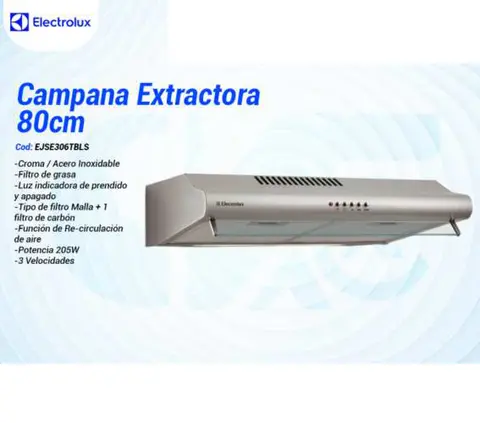 Campana Extractora 80cm