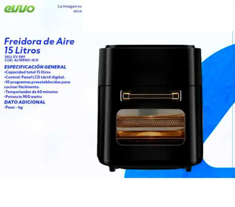 Freidora de Aire 15 Litros